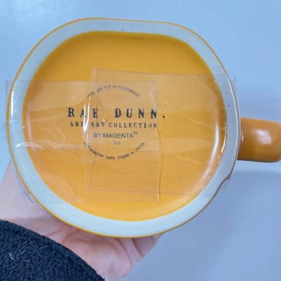 Rae Dunn Coffee Mugs with Decorative ceramic Lids (Oh My Gourd) - Picture 3 of 3